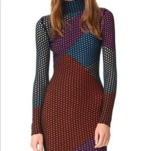 Opening Ceremony Long Sleeve Intarsia Dress